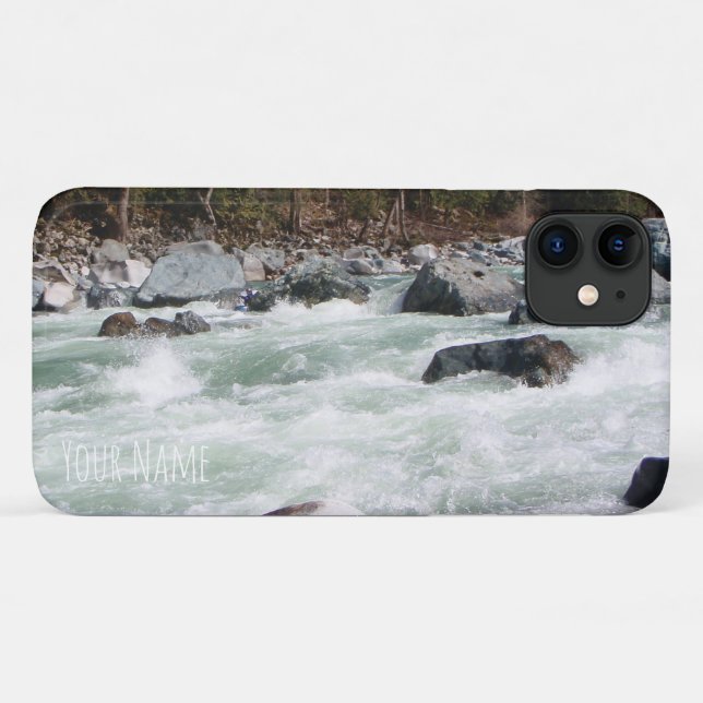 Coques Case-Mate iPhone Votre propre photo d'eau vive personnalisée horizo (Dos (Horizontal))