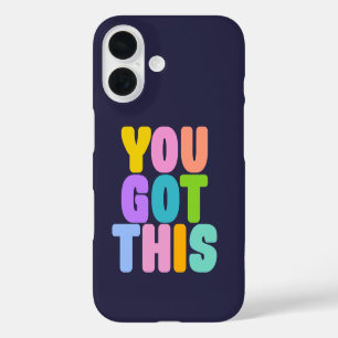 Coque Pour iPhone 16 Vous avez cette citation inspirante colorée mignon