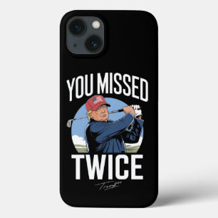 Case-Mate iPhone Case Vous avez raté deux fois au golf 2024 Votez Trump 