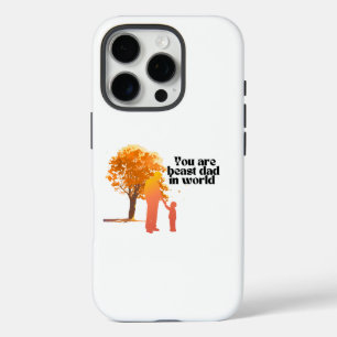 Coques iPhone 16 Pro Vous êtes le meilleur papa au monde - Typo au coeu