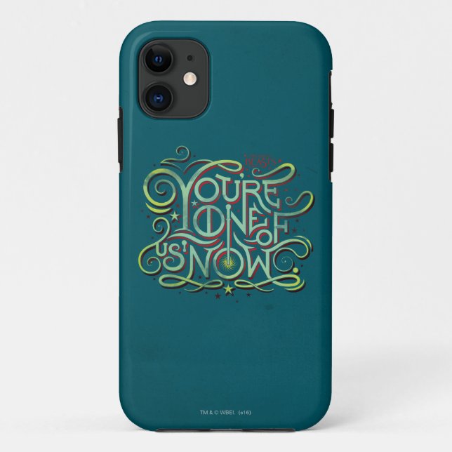 Coques Case-Mate iPhone Vous êtes l'un de nous maintenant Green Graphic (Dos)