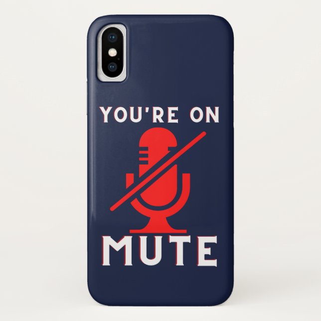 Coques Case-Mate iPhone Vous êtes sur Mute Funny Zoom meme (Dos)