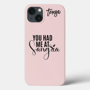 Case-Mate iPhone Case Vous m'avez eu chez Sangria Pink & Black Custom