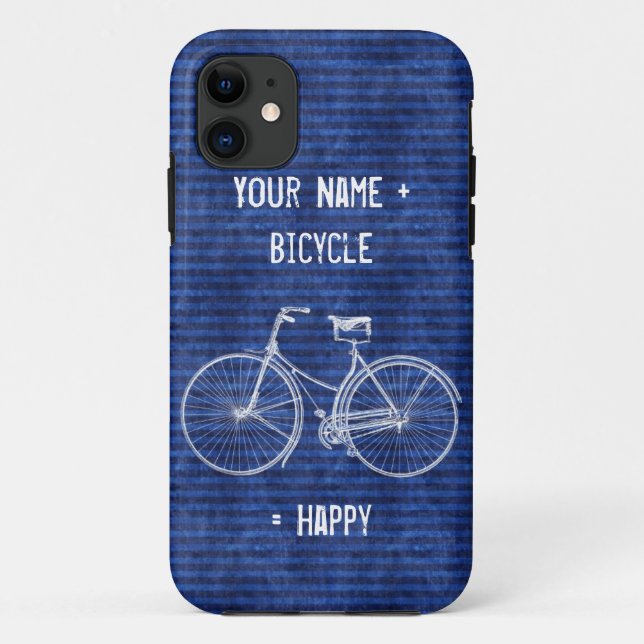 Coques Case-Mate iPhone Vous plus la bicyclette égale les rayures antiques (Dos)
