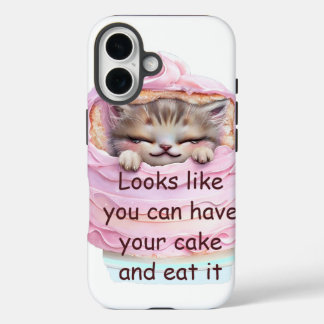 Coque Pour iPhone 16 Vous pouvez avoir du gâteau et le manger