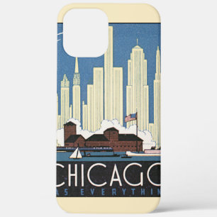 Etui iPhone Case-Mate Voyage à Chicago Illinois Gratte-ciel Skyline Vint
