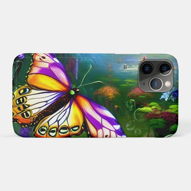 Coques Case-Mate iPhone Voyage de papillon Imaginaire (Dos (Horizontal))