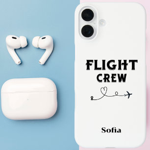 Coques iPhone 16 Plus Voyage d'équipage d'avion Coeur Famille Vacances