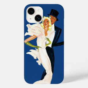 Coque Pour iPhone 14 Voyage Vintage, Amour Romance Hiver à Monte Carlo