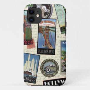 Case-Mate iPhone Case voyage vintage moderne USA