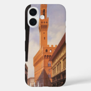 Coque Pour iPhone 16 Voyage Vintage, Palazzo Vecchio, Florence, Italie