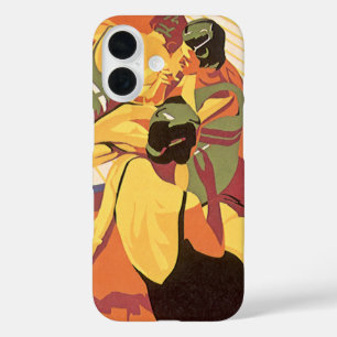 Coque Pour iPhone 16 Voyage Vintage, Vacances sur un Navire de Croisièr