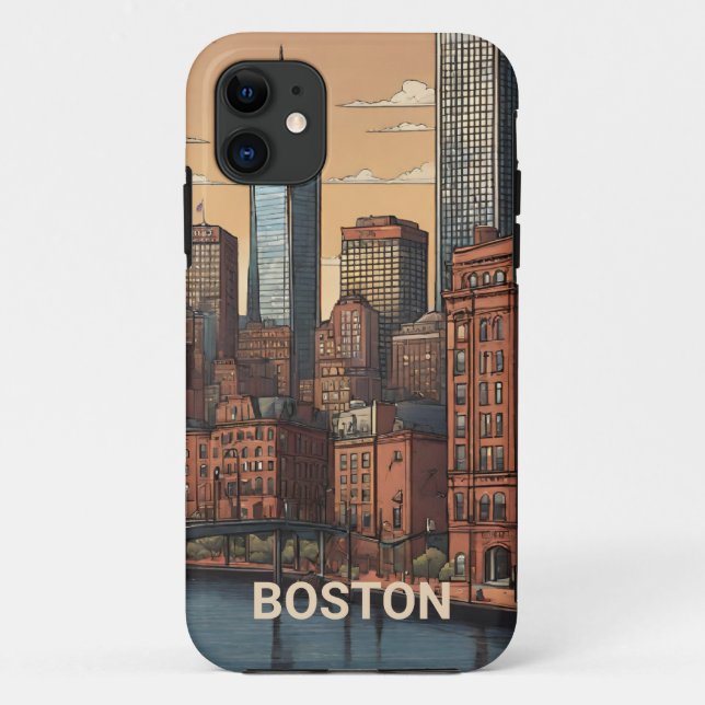 Coques Case-Mate iPhone Voyageur Boston Une Idée Cadeau Délicieux (Dos)