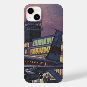 Coques Pour iPhone Voyageurs d'affaires vintages en avion à l'aéropor