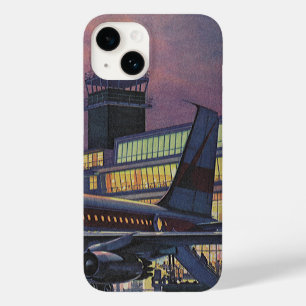Coques Pour iPhone Voyageurs d'affaires vintages en avion à l'aéropor