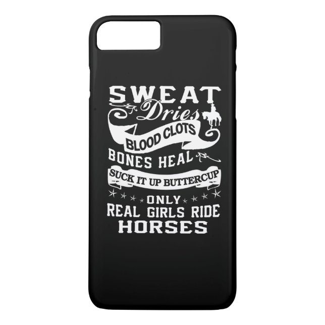 Coques Case-Mate iPhone Vrais chevaux de tour de filles (Dos)