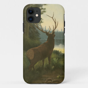 Coque Case-Mate Pour iPhone Vue arrière des élans regardant au-dessus d'un lac