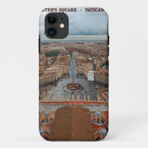 Case-Mate iPhone Case Vue carrée de Ville du Vatican - St Peters