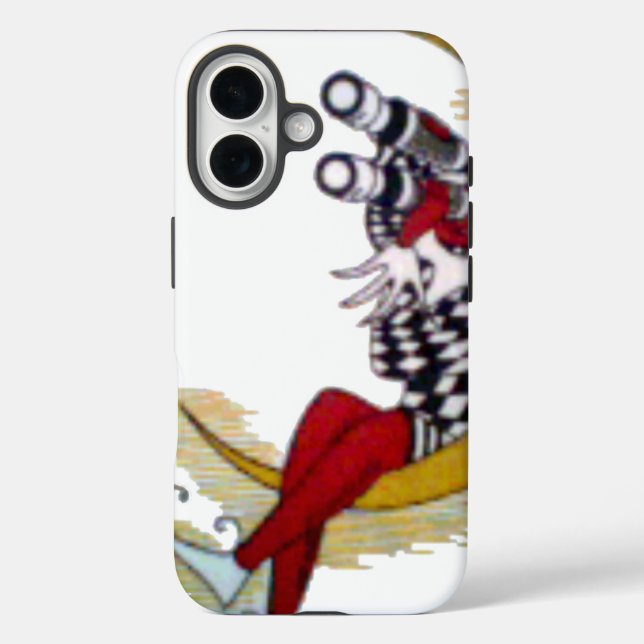 Coques Case-Mate iPhone Vue cosmique : Elfe sur la lune aventure (Verso)