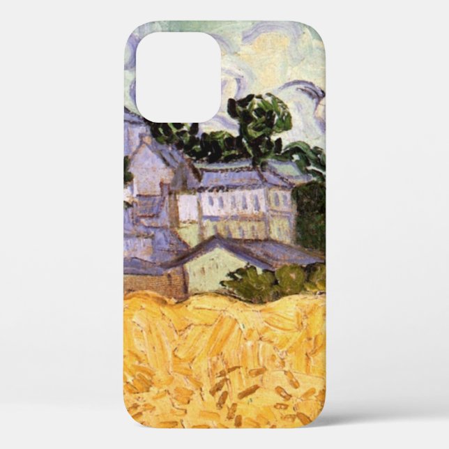 Coques Case-Mate iPhone Vue d'Auvers avec l'église par Vincent van Gogh (Verso)