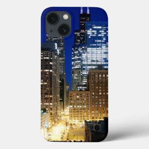 iPhone 13 Case Vue de nuit du paysage urbain de Chicago