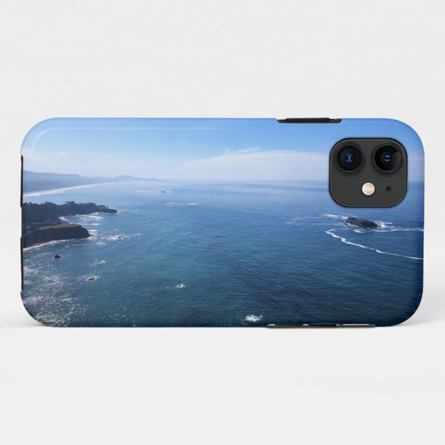 Coques Case-Mate iPhone Vue depuis Cape Foulweather, Newport, Oregon (Dos (Horizontal))
