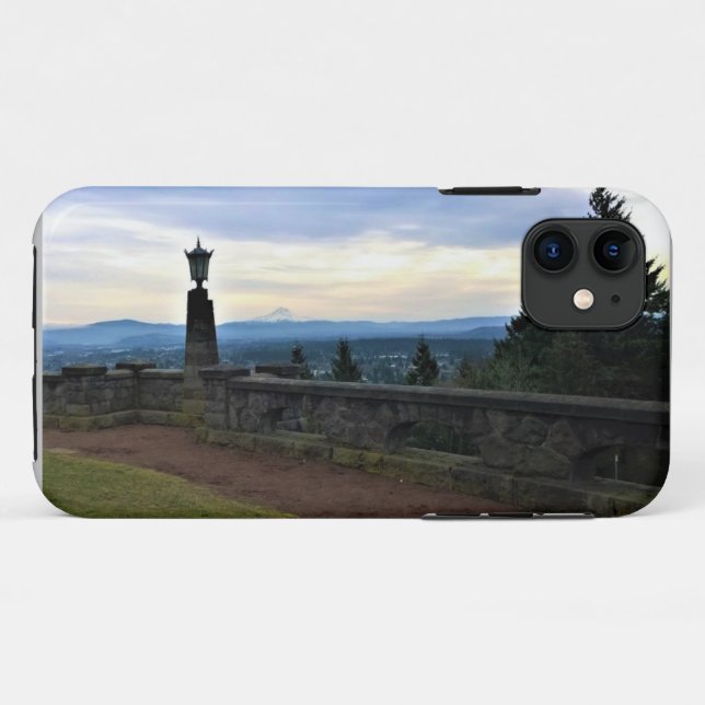 Coques Case-Mate iPhone Vue du mont Hood, Portland, Oregon (Dos (Horizontal))