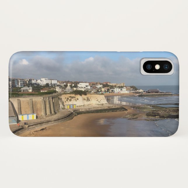 Coques Case-Mate iPhone Vue panoramique des plages à Broadstairs. (Dos (Horizontal))