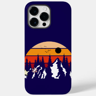 Coque Pour Pour iPhone 14 Pro Max Vue sur la montagne noire
