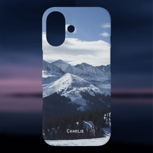 Coque Pour iPhone 16 Vue sur les Alpes. Ajouter un nom à personnaliser