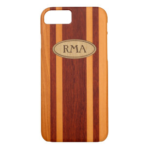 Coque Case-Mate Pour iPhone Waikokos Hawaiian Faux Wood Surboard Monogramme