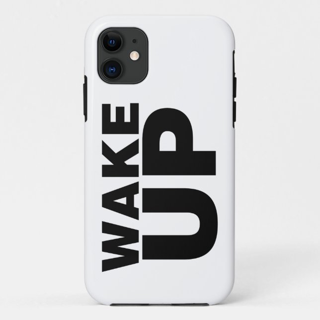 Coques Case-Mate iPhone Wake up Black (Dos)