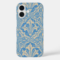 Walter Crane Art vintage graines et fleurs bleues