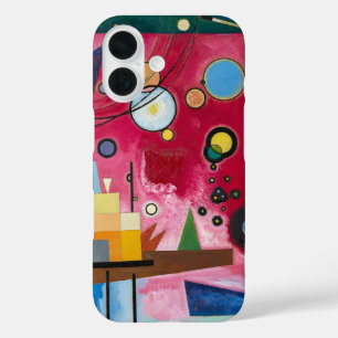 Coque Pour iPhone 16 Wassily Kandinsky Schweres Rot 1924 Art Abstrait
