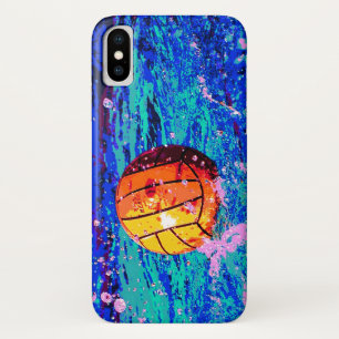 Case-Mate iPhone Case Water Polo Ball Artistique Blue Yellow WaterPolo