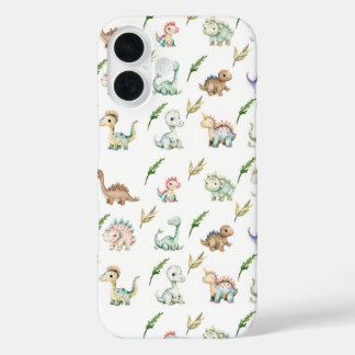 Coque Pour iPhone 16 Watercolor Dinosaur Discovery iphone Case