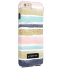 Watercolor et Faux Glitter Stripes