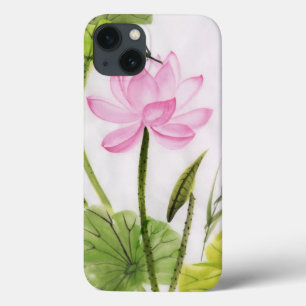 iPhone 13 Coque Watercolor Painting of Lotus Flower 2