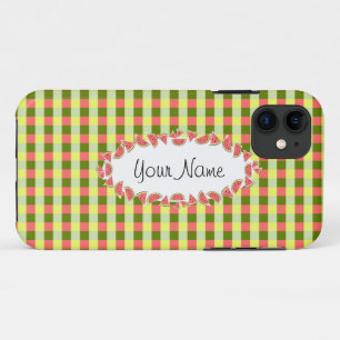 Case-Mate iPhone Case Watermelon Check Classic ovale 'Nom' horizontal
