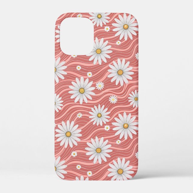 Coques Case-Mate iPhone Wavy Pink Daisies (Verso)