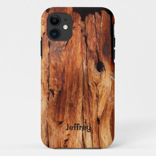 Coque Case-Mate Pour iPhone Weathered Wood Siding (Faux), Name,