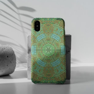 Case-Mate iPhone Case Weaver Mandala Green et Orange