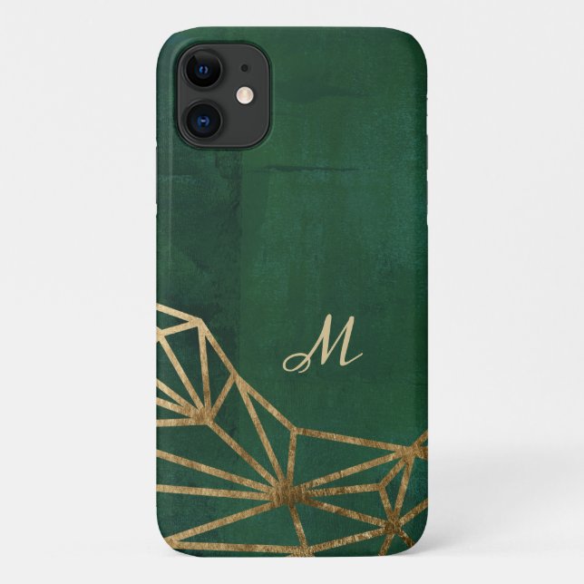 Coques Case-Mate iPhone Web Gold et Green Jungle (Dos)