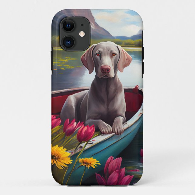 Coques Case-Mate iPhone Weimaraner sur une pédale : une aventure Pittoresq (Dos)