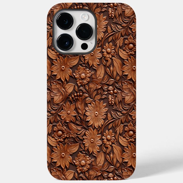 Coques Case-Mate iPhone Western Cowgirl Brown Floral (Verso)