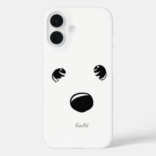 Coque Pour iPhone 16 Westie Terrier Face