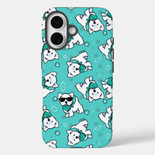 Coques Case-Mate iPhone Westies Cutieface KiniArt (Verso)