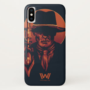 Case-Mate iPhone Case Westworld   Homme en noir avec révolver