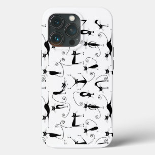 Case-Mate iPhone Case Whimsical Skinny Motif de chat noir