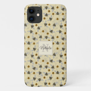 Case-Mate iPhone Case Whimsical Yellow Honeybee Dessin Motif personnalis